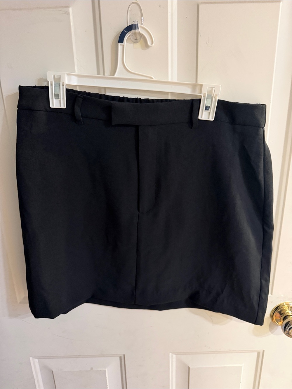 A New Day Black Midi Skirt with elastic waistband.  A-line fit.   Like new.
